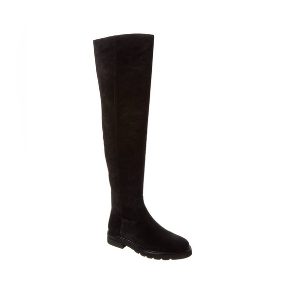 Stuart Weitzman Chicago Lug Suede Over-The-Knee Boot